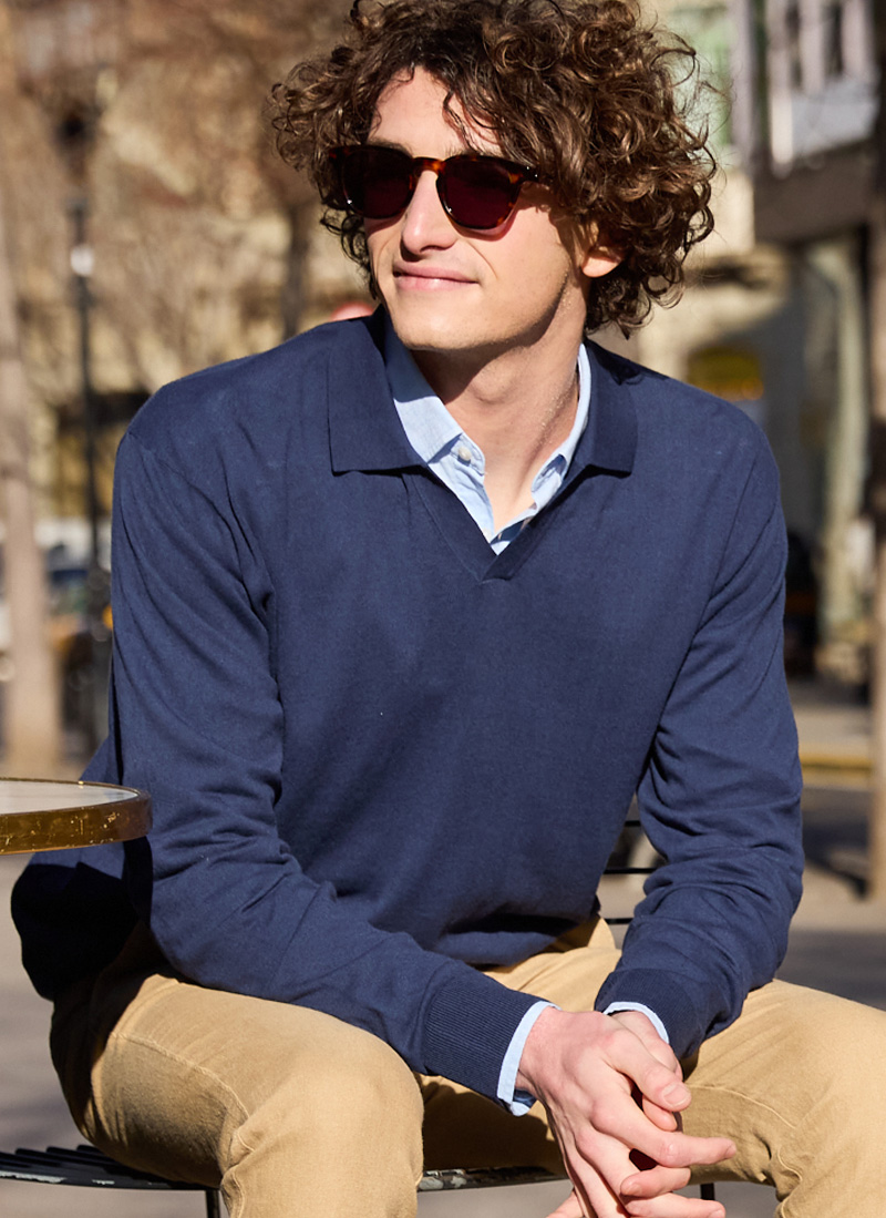 Pulls fins coton/lin