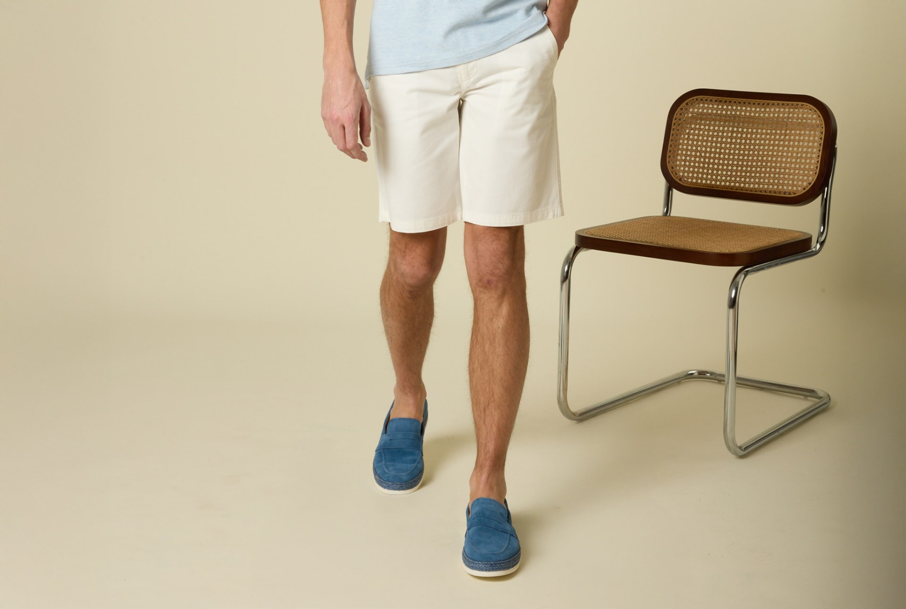 Bermuda chino homme - Blanc Cassé - BARRY - Bermuda homme blanc cassé
