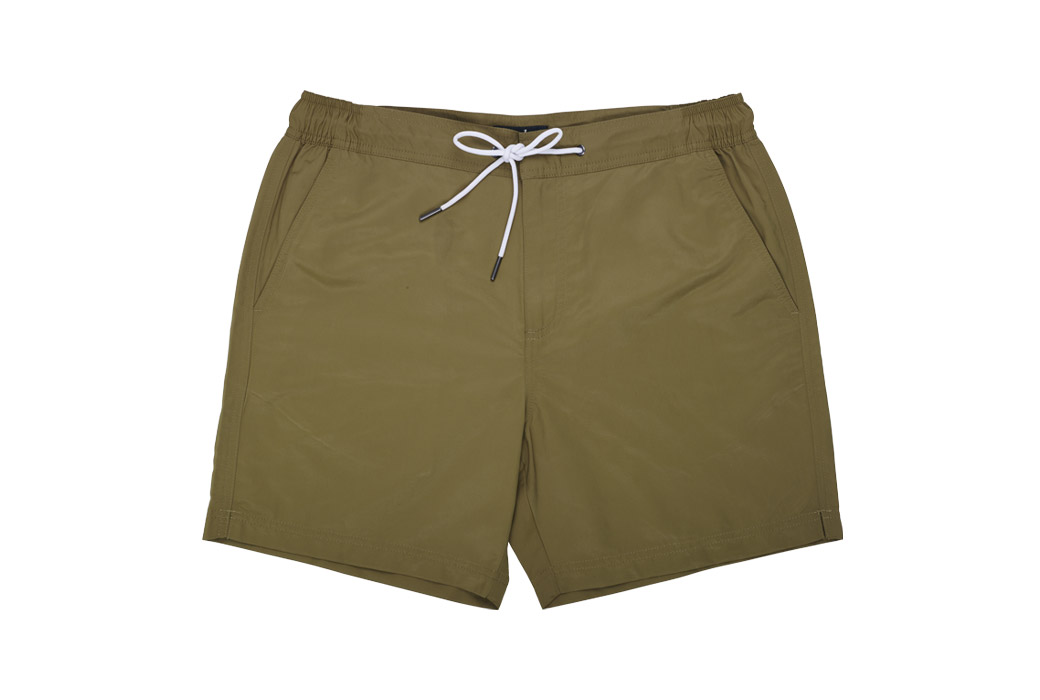 Short de bain homme Kaki - BRENTAN - Maillot de bain homme kaki