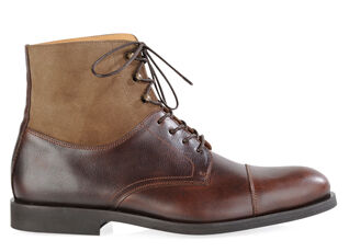 Irving Gomme Country Chocolate grained Leather