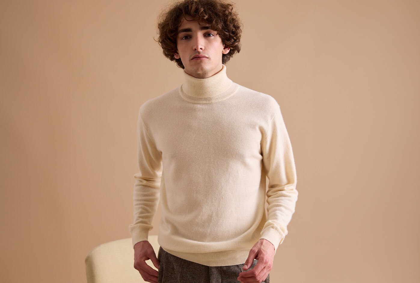 Sous Pull Beige Pull Coton Homme Meilleur Pull Col Roulé Homme