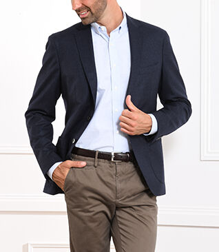 Blazer Léonard Navy melange