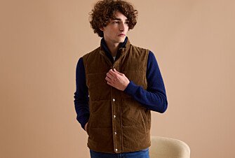 Doudoune en velours pour homme - Kaki - HILMAR