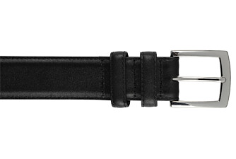 Ceinture luxe homme Noir - WESTGATE SILVER