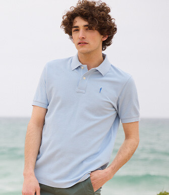 Polo Bleu Ciel homme - ANDY II