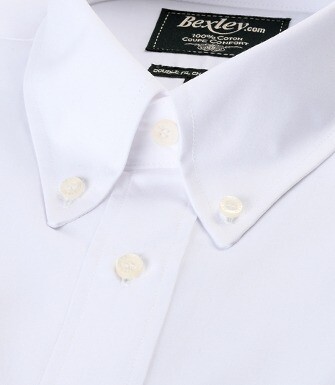 Chemise blanche coton - Col américain - TOMMY