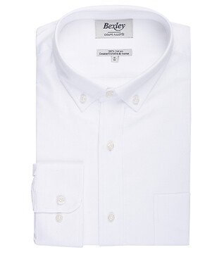Chemise Oxford homme Blanc - Col américain - BRADFORD II