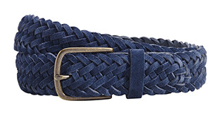 Ceinture en Velours tressée homme Navy - NORTHGATE