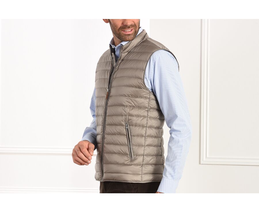 doudoune sans manche velour cotele