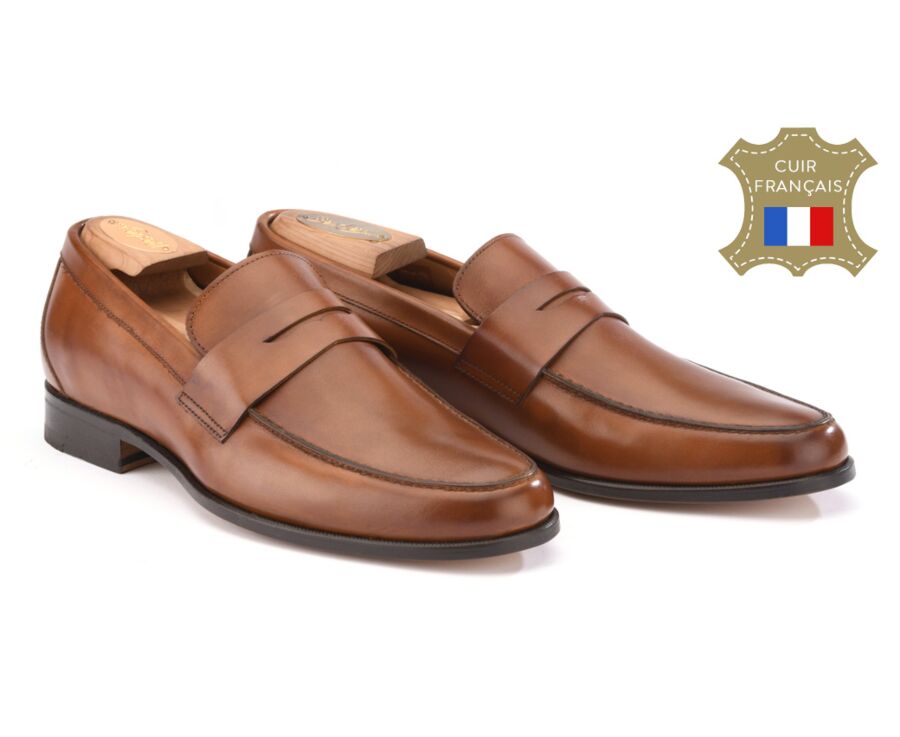 soulier cognac