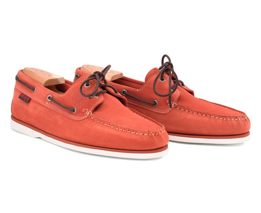 Chaussures Bateau Trawler Velours Corail Bexley