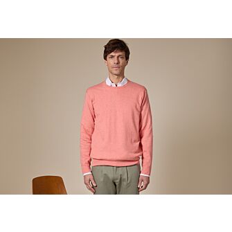 Vert | Pull col V en coton et cachemire - Femme | FR