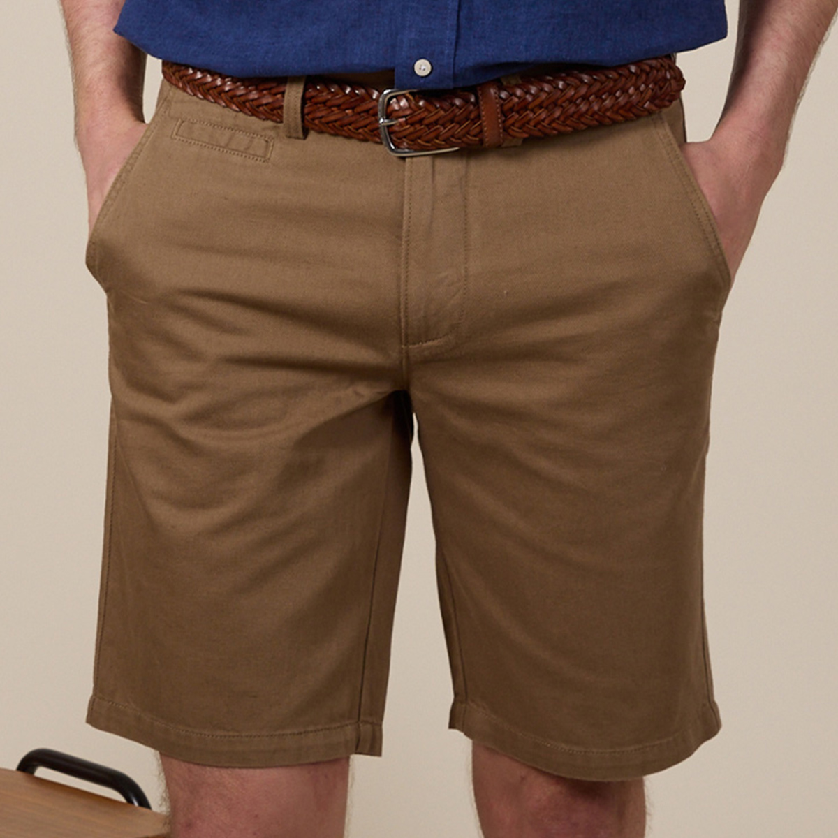 Bermuda homme Camel - BRASEY - Bermuda homme camel