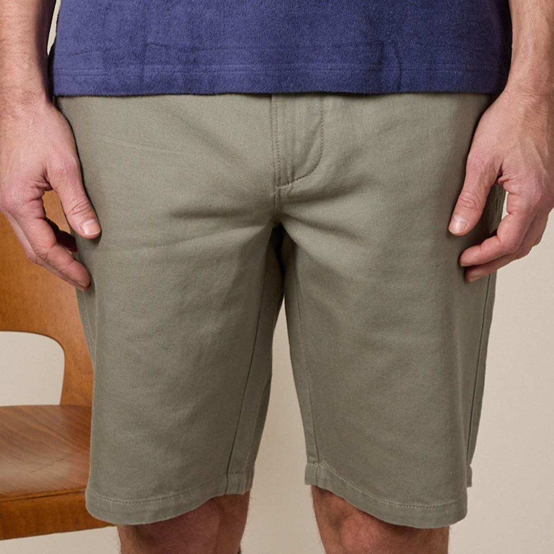 Bermuda homme Vert Amande - BRASEY - Bermuda homme vert amande