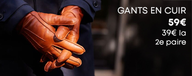 Gants en cuir pour homme