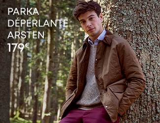 Parka homme marron