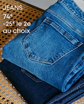 Jeans homme bleu clair et bleu foncé