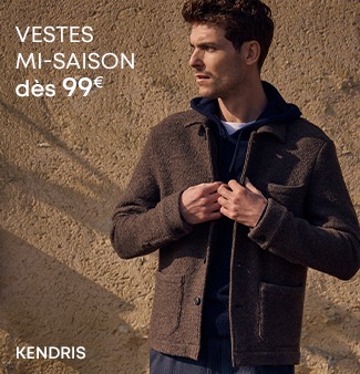 Homme portant une veste matelassée marron