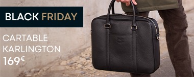 Cartables en cuir marron et noir