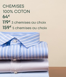 Sélection de chemises 100 % coton
