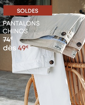 Pantalons chinos homme