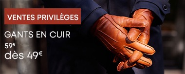 Gants en cuir pour homme