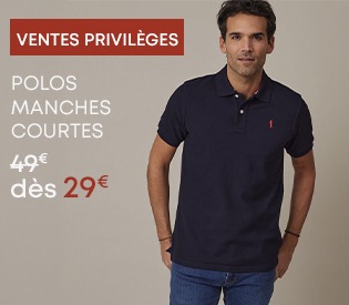 Polo homme à manches courtes en coton rouge brique