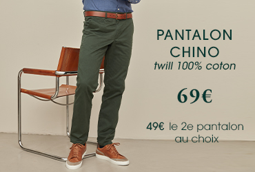Pantalons chinos homme
