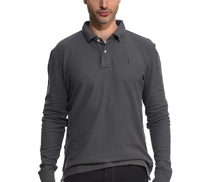 Polo homme coupe ajustée manches longues Bexley